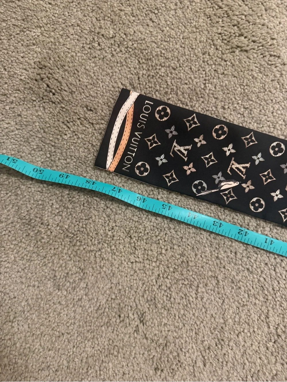 Louis Vuitton Black Silk Monogram Hot Air Balloon Bandeau Scarf Reversible